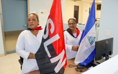 Entrega del Hospital Sandino Nuevo Amanecer en saludo al General de Hombres y Mujeres Libres