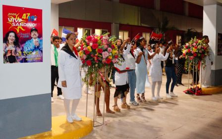 Entrega del Hospital Sandino Nuevo Amanecer en saludo al General de Hombres y Mujeres Libres