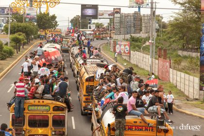 Caravanas de todo el país llegan a Managua para celebración del 35/19