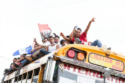Caravanas de todo el país llegan a Managua para celebración del 35/19
