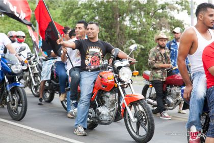 Caravanas de todo el país llegan a Managua para celebración del 35/19