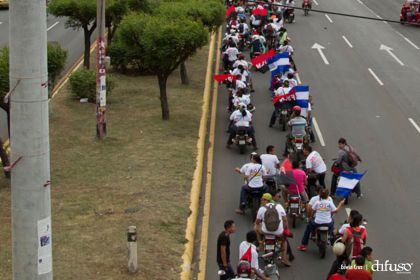 Caravanas de todo el país llegan a Managua para celebración del 35/19