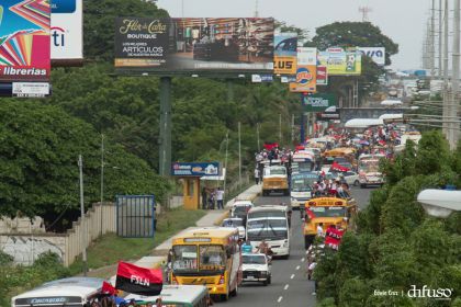 Caravanas de todo el país llegan a Managua para celebración del 35/19