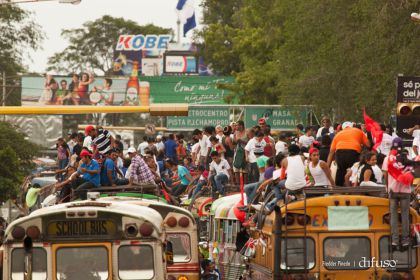 Caravanas de todo el país llegan a Managua para celebración del 35/19