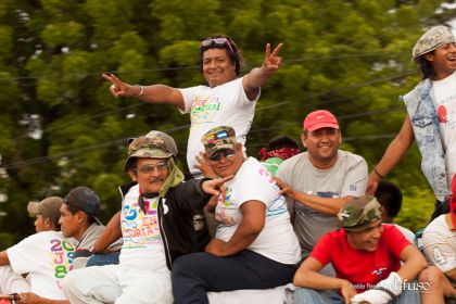 Caravanas de todo el país llegan a Managua para celebración del 35/19