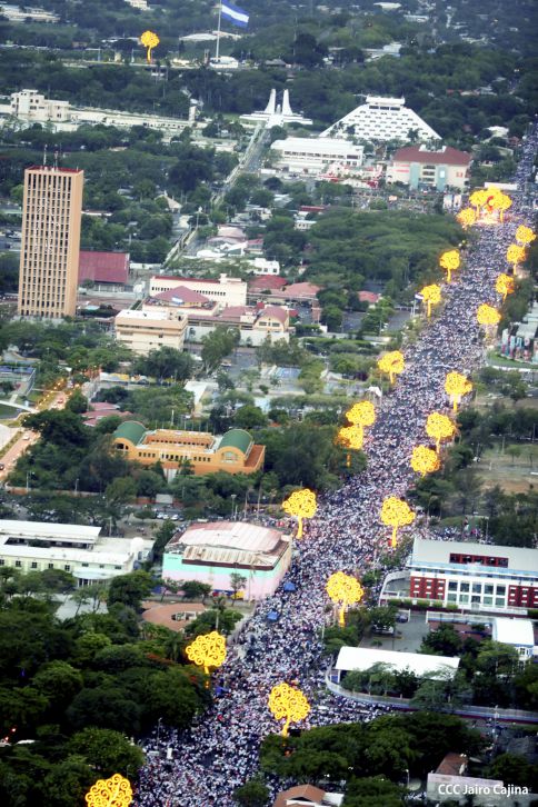 35 Aniversario del Triunfo de la Revolución Popular Sandinista (FOTOS AEREAS)