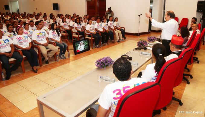 Presidente Daniel y Compañera Rosario participan en homenaje a víctimas de masacre