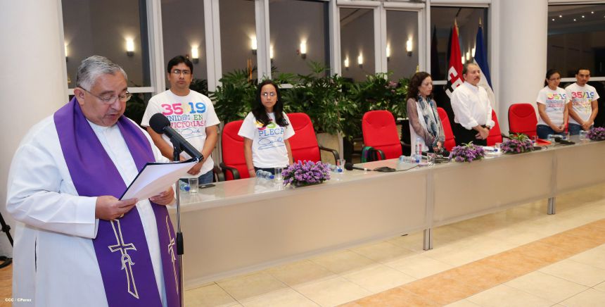 Presidente Daniel y Compañera Rosario participan en homenaje a víctimas de masacre