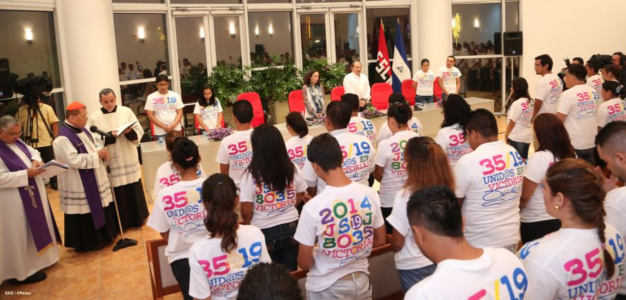 Presidente Daniel y Compañera Rosario participan en homenaje a víctimas de masacre