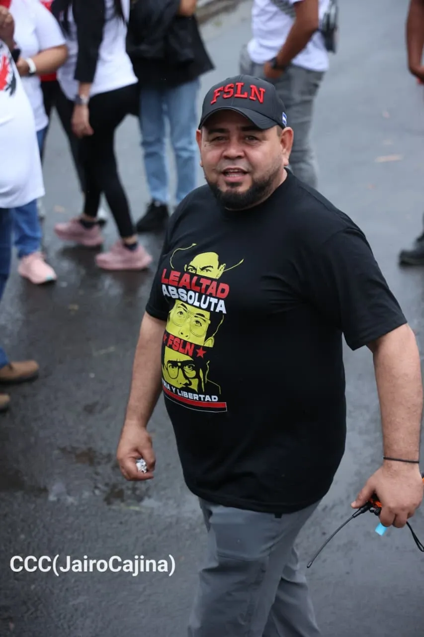 Militancia sandinista protagoniza caminata en homenaje al 47/19 en Managua