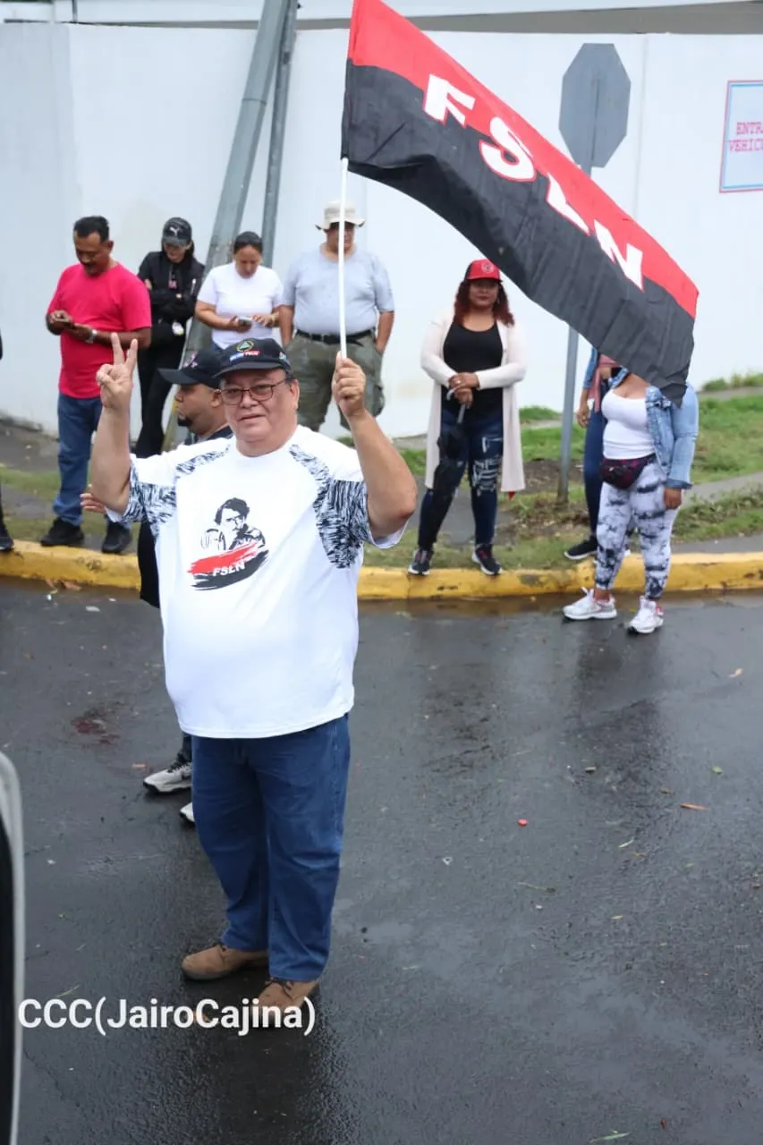 Militancia sandinista protagoniza caminata en homenaje al 47/19 en Managua
