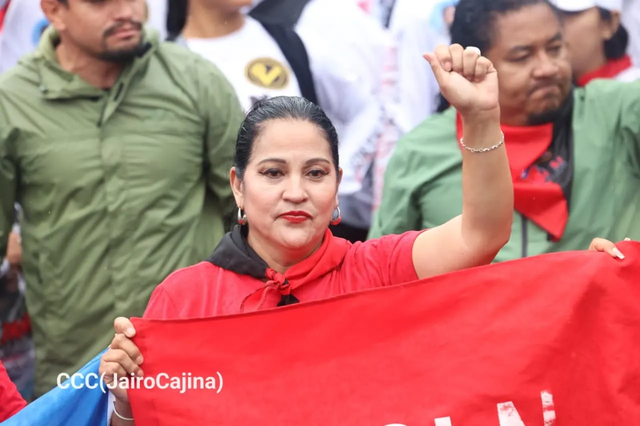 Militancia sandinista protagoniza caminata en homenaje al 47/19 en Managua