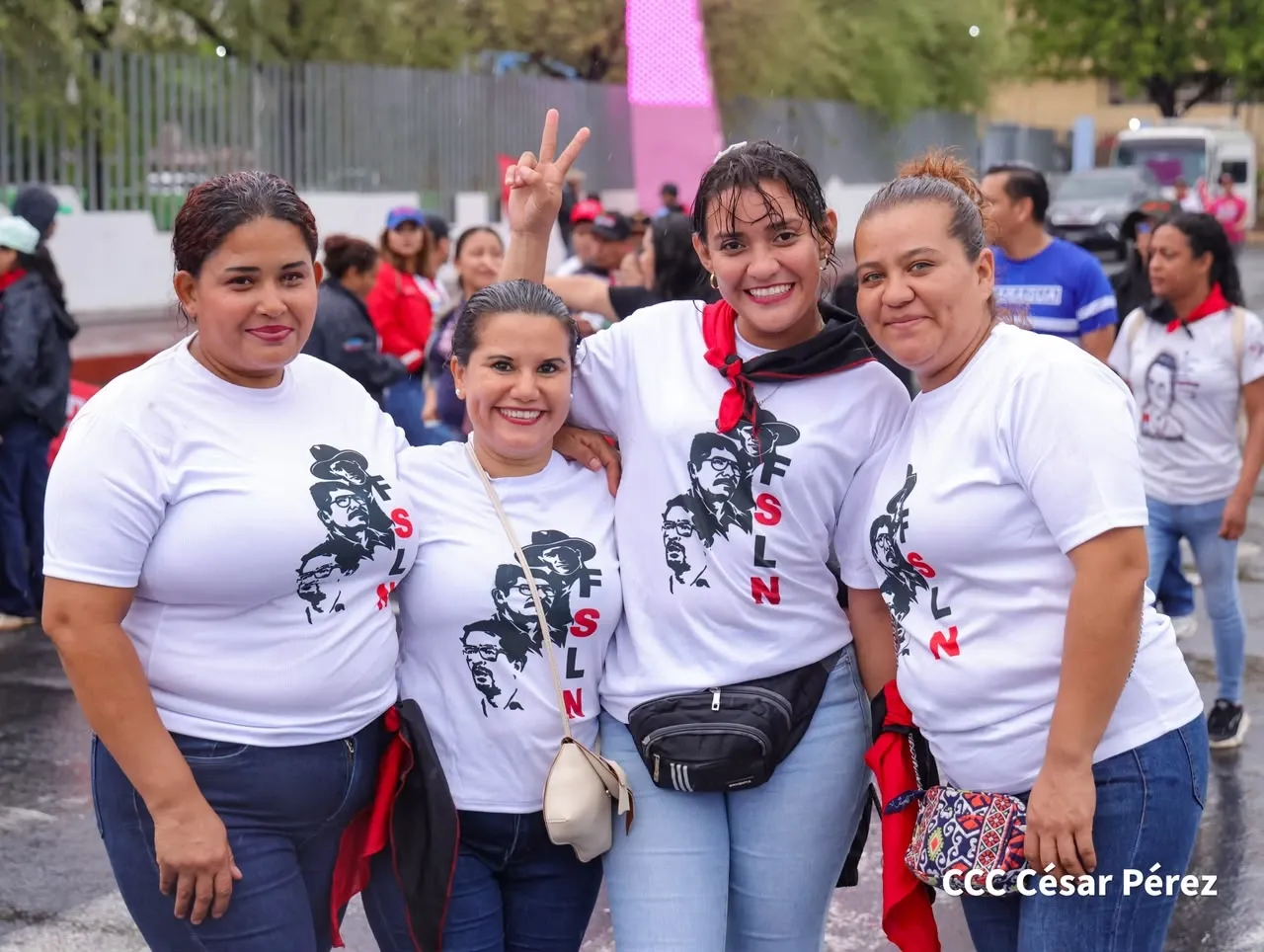 Militancia sandinista protagoniza caminata en homenaje al 47/19 en Managua