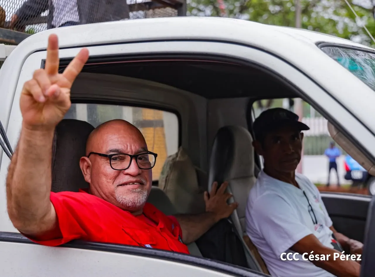 Militancia sandinista protagoniza caminata en homenaje al 47/19 en Managua