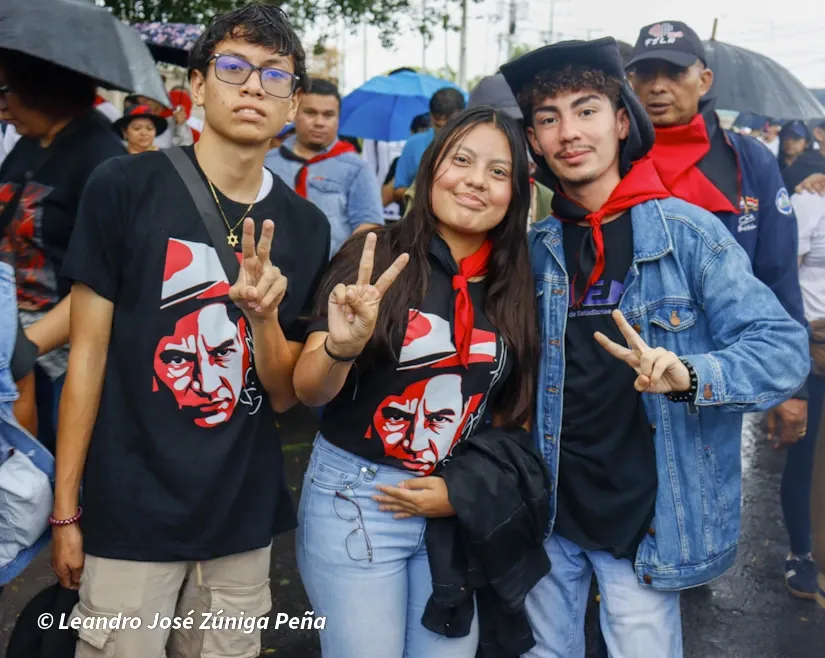 Militancia sandinista protagoniza caminata en homenaje al 47/19 en Managua