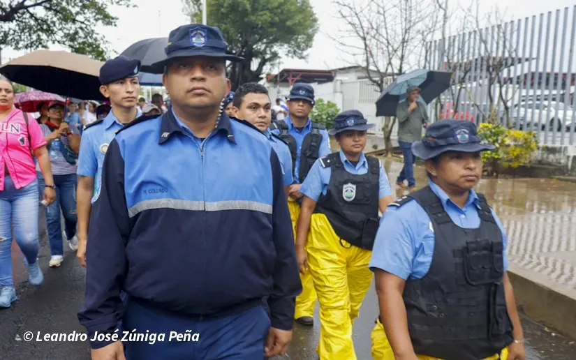 Militancia sandinista protagoniza caminata en homenaje al 47/19 en Managua
