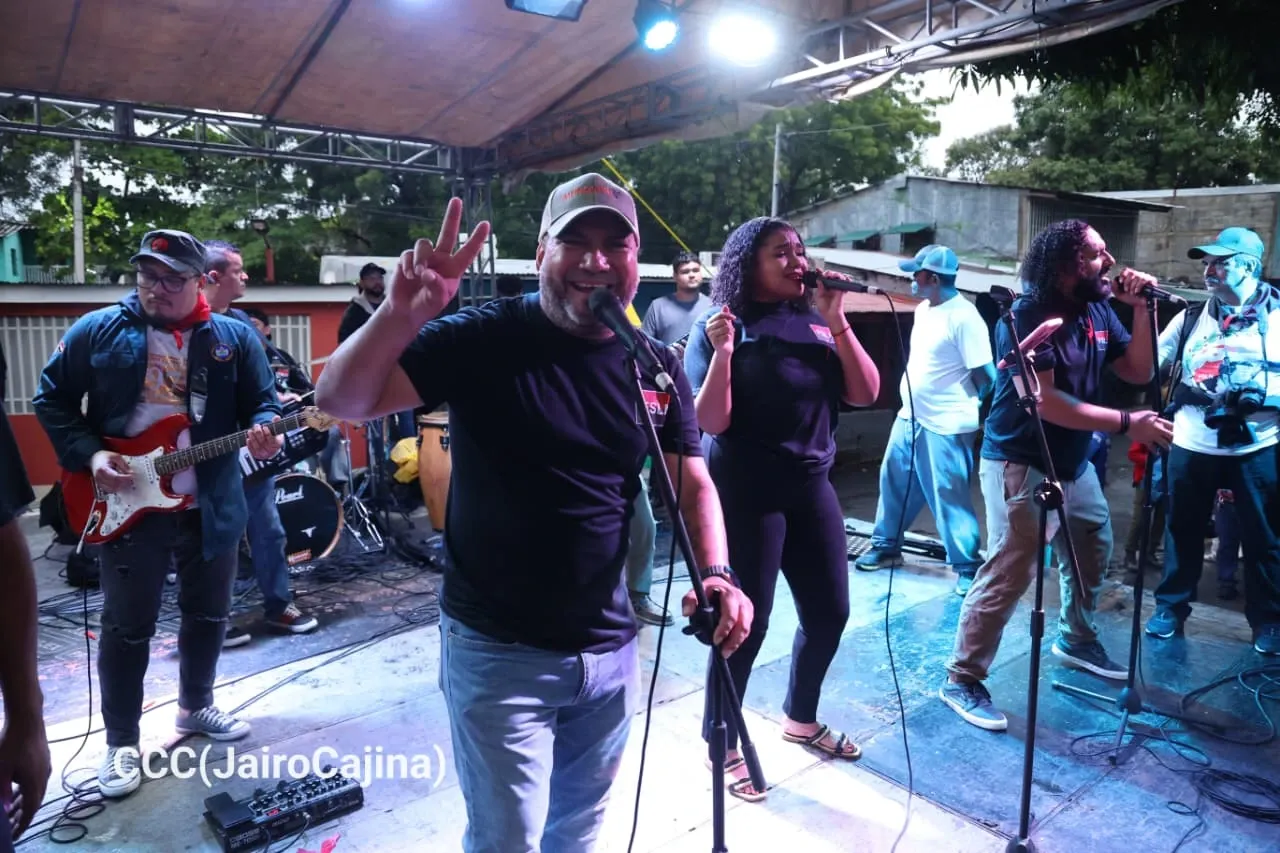 Militancia sandinista protagoniza caminata en homenaje al 47/19 en Managua