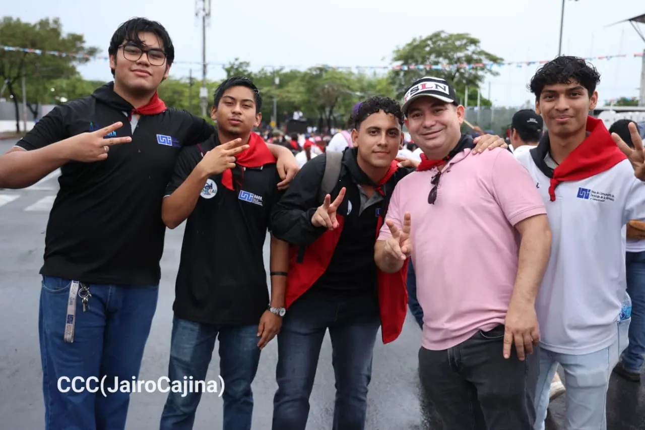 Militancia sandinista protagoniza caminata en homenaje al 47/19 en Managua