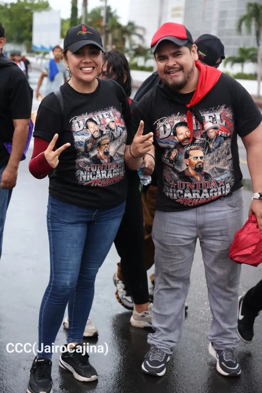 Militancia sandinista protagoniza caminata en homenaje al 47/19 en Managua