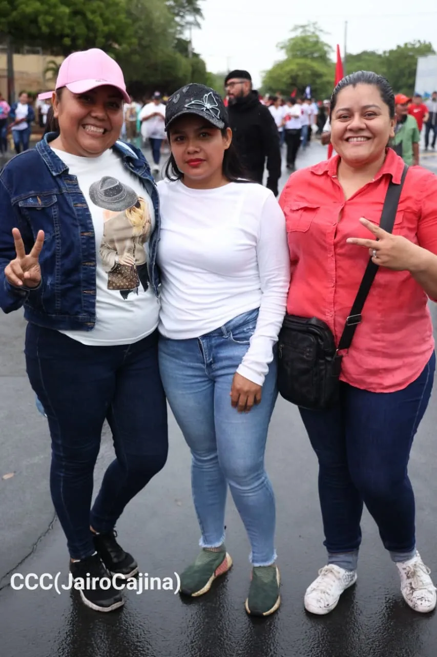 Militancia sandinista protagoniza caminata en homenaje al 47/19 en Managua