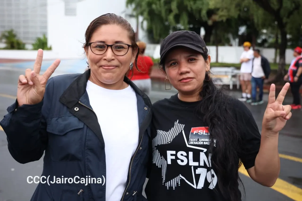 Militancia sandinista protagoniza caminata en homenaje al 47/19 en Managua