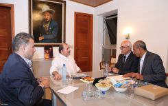 Comandante-Presidente Daniel se reúne con representante del presidente Mahmoud Abbas