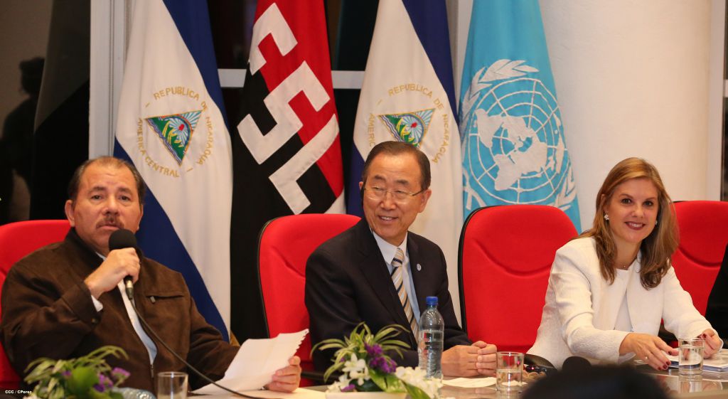 Ban Ki-moon concluye visita a Nicaragua