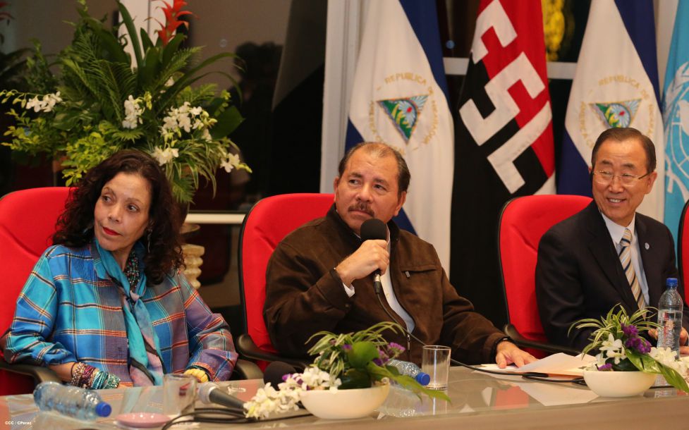 Ban Ki-moon concluye visita a Nicaragua