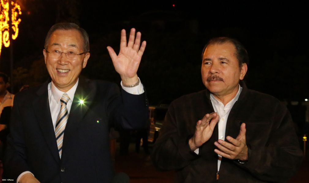 Ban Ki-moon concluye visita a Nicaragua
