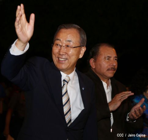 Ban Ki-moon concluye visita a Nicaragua