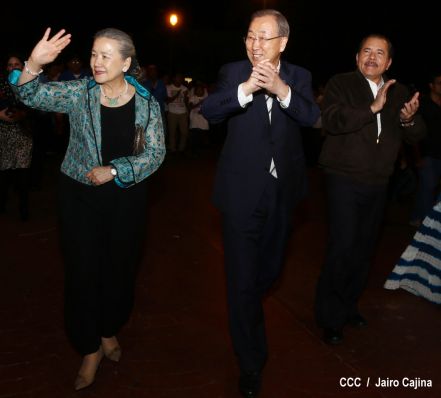 Ban Ki-moon concluye visita a Nicaragua
