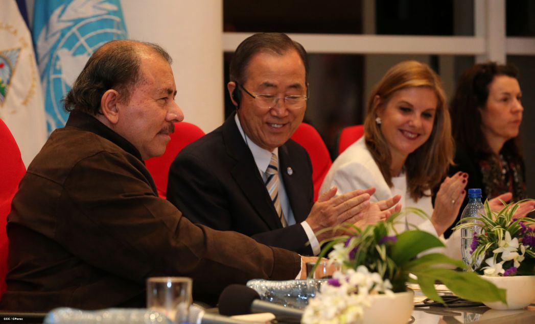 Ban Ki-moon concluye visita a Nicaragua
