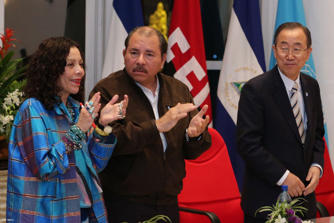 Ban Ki-moon concluye visita a Nicaragua