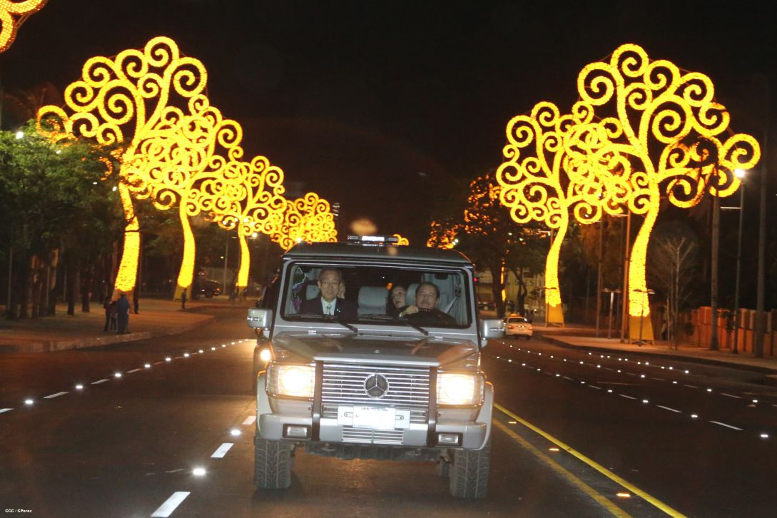 Ban Ki-moon concluye visita a Nicaragua