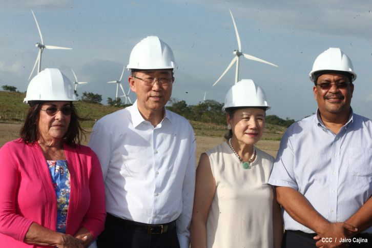 Ban Ki-Moon conoce experiencia de Nicaragua en materia energética