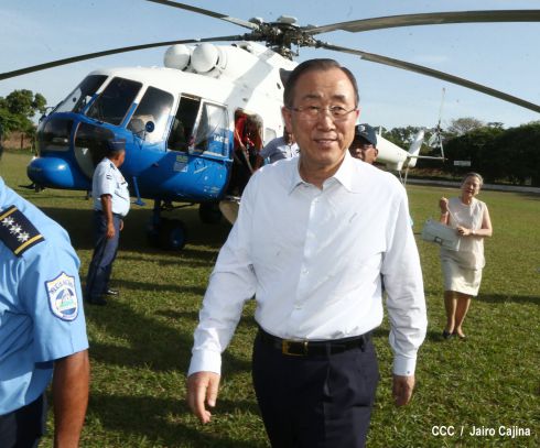 Ban Ki-Moon conoce experiencia de Nicaragua en materia energética