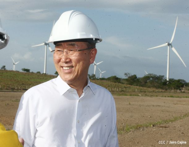 Ban Ki-Moon conoce experiencia de Nicaragua en materia energética