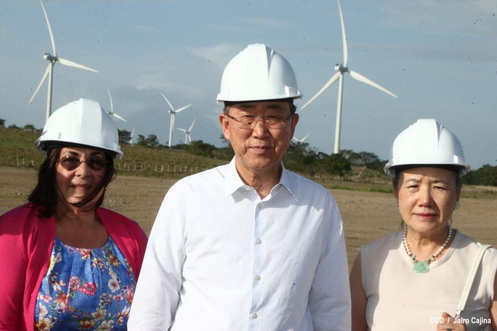 Ban Ki-Moon conoce experiencia de Nicaragua en materia energética