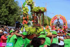 Pobladores de Ciudad Sandino le bailan a Santo Domingo de Abajo