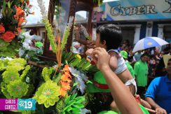 Pobladores de Ciudad Sandino le bailan a Santo Domingo de Abajo