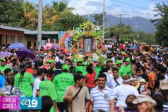 Pobladores de Ciudad Sandino le bailan a Santo Domingo de Abajo