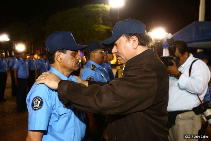 Presidente Daniel encabeza acto del 35 Aniversario de la Policía Nacional