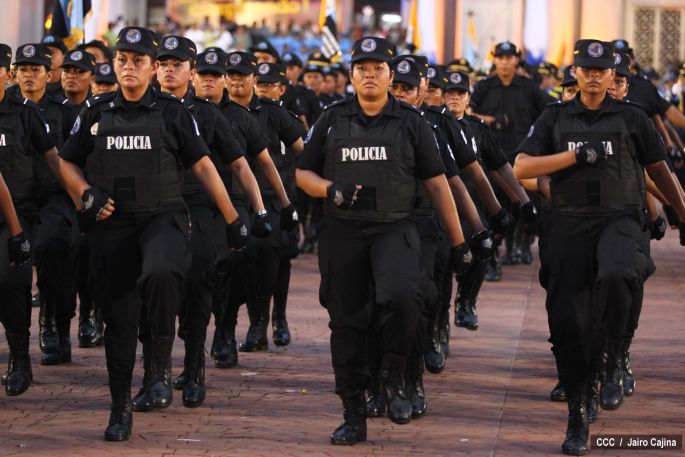 Presidente Daniel encabeza acto del 35 Aniversario de la Policía Nacional