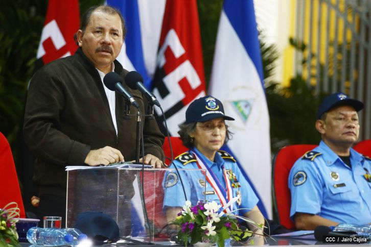 Presidente Daniel encabeza acto del 35 Aniversario de la Policía Nacional