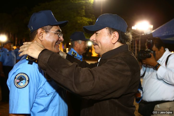 Presidente Daniel encabeza acto del 35 Aniversario de la Policía Nacional