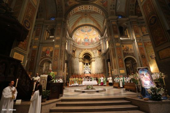 Cardenal Brenes toma posesión de Parroquia San Joaquín, en Roma