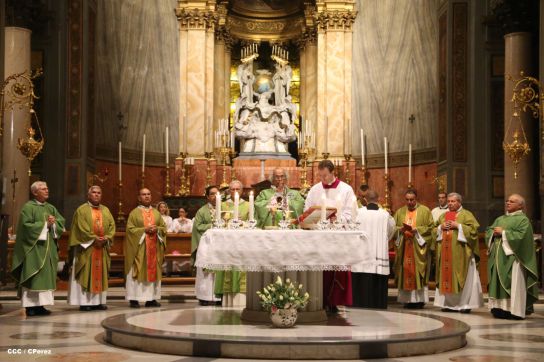 Cardenal Brenes toma posesión de Parroquia San Joaquín, en Roma