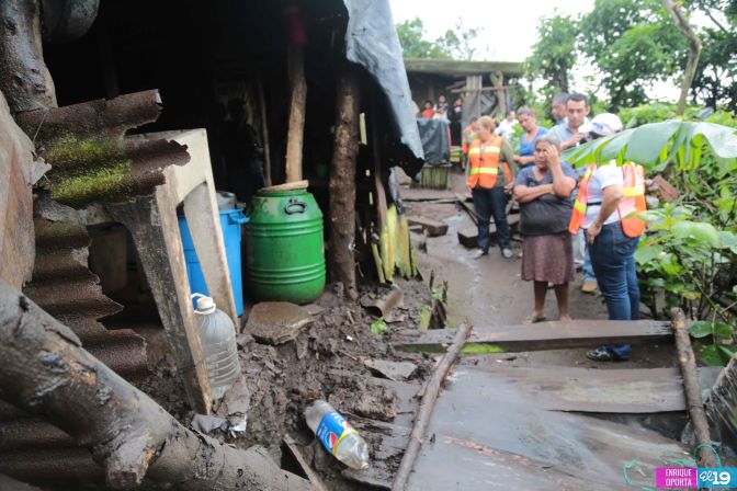 Brindan acompañamiento a familias afectadas por terremoto en Ticuantepe y El Crucero