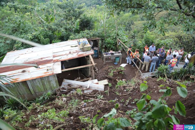 Brindan acompañamiento a familias afectadas por terremoto en Ticuantepe y El Crucero