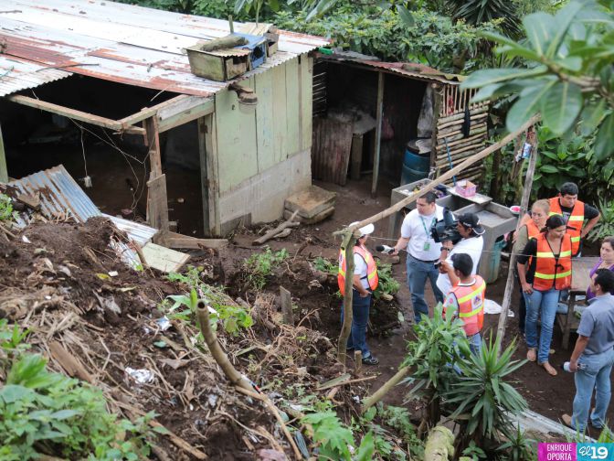Brindan acompañamiento a familias afectadas por terremoto en Ticuantepe y El Crucero